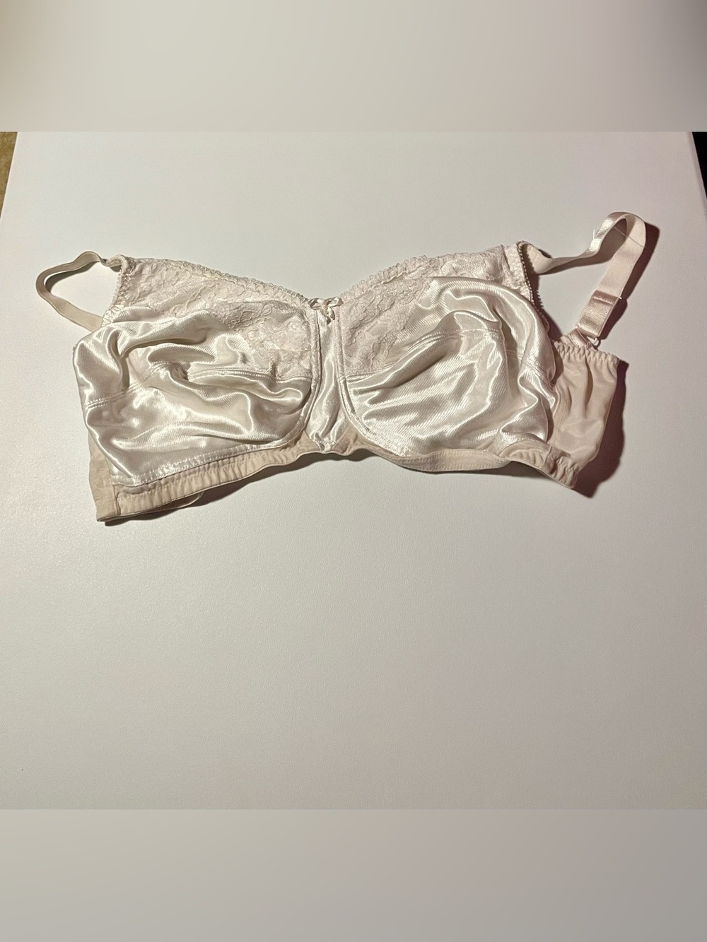 Amoena Nancy SB 44480 Mastectomy Pocket Bra White Floral Lace US 36G NWOT
